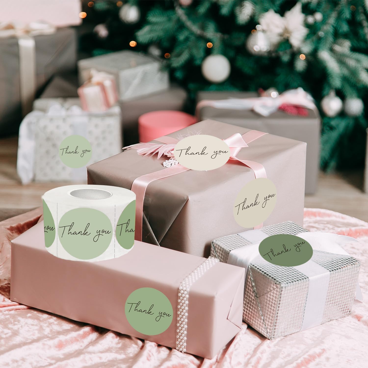 Starboling Thank You Sticker,500pcs 1.5Inch Green Thank You for Supporting My Small Business Stickers,for Supporting My Business Supplies Packing,Envelopes,Gift Wraps and Crafts(Green) - Image 6