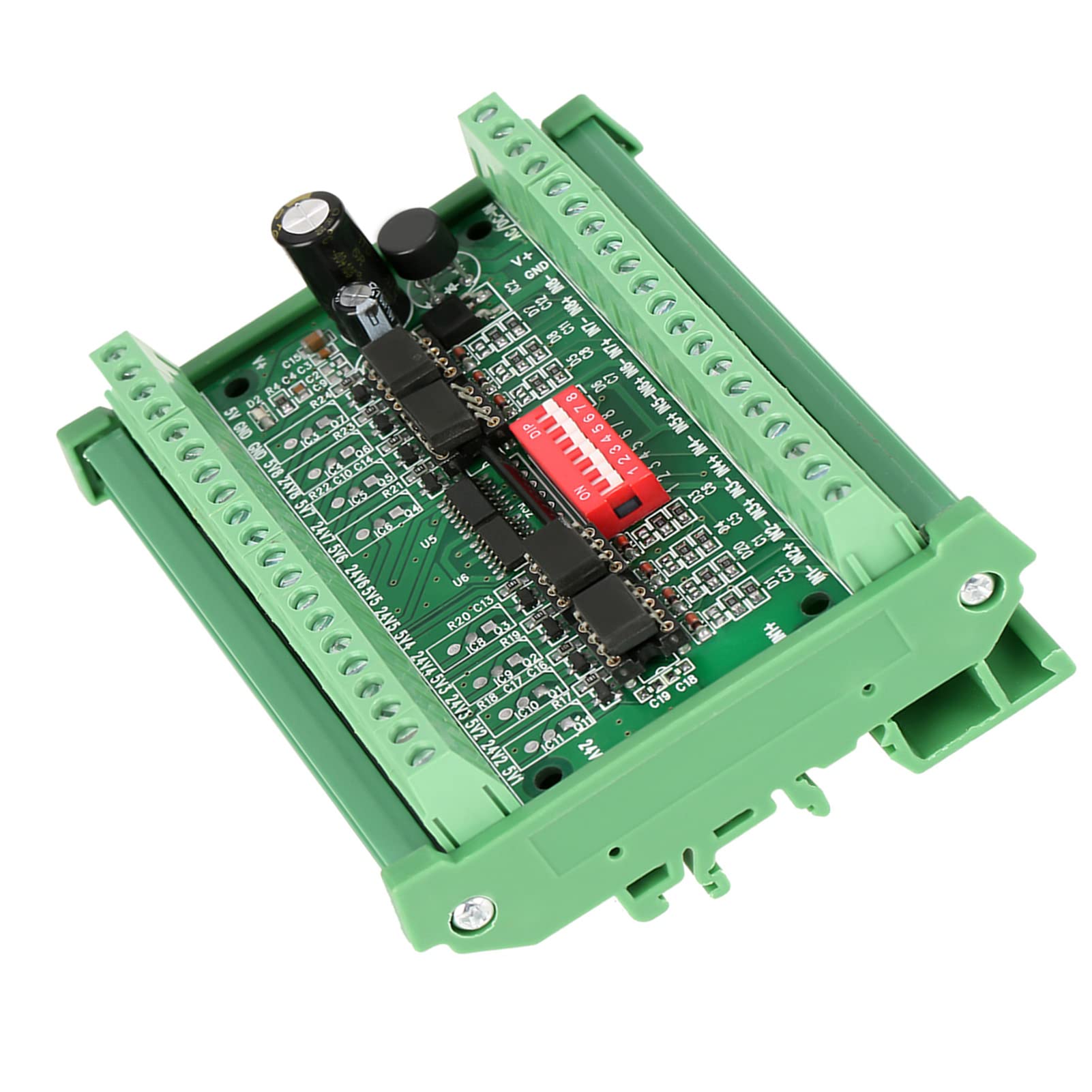 10MHZ 8 canales de NPN / PNP a NPN 5V / 24V Módulo convertidor de nivel conversión de señal de onda cuadrada