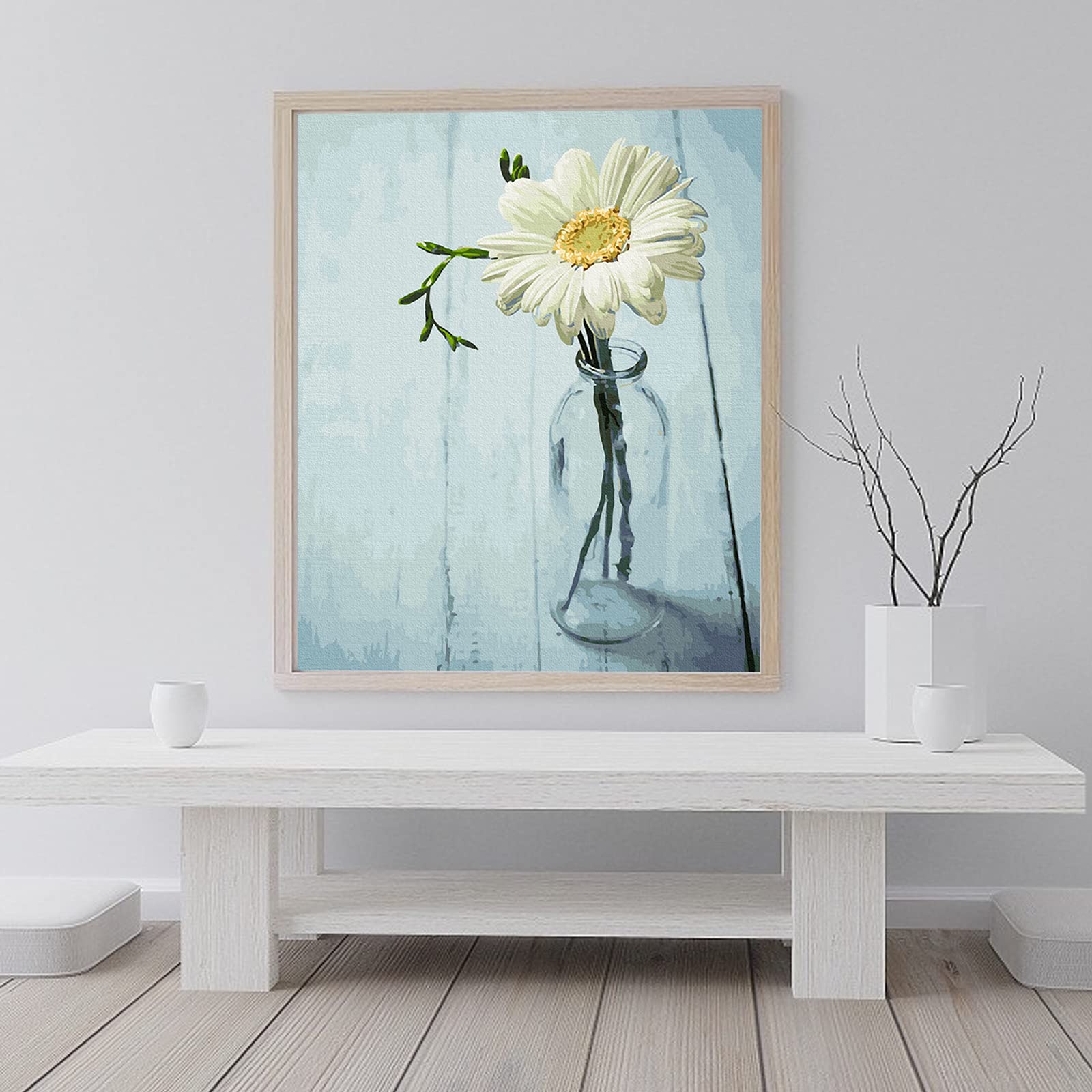 LukFun pittura a olio fai da te con i numeri per adulti, kit di pittura con i numeri, 40x50cm (notte tempestosa, senza cornice