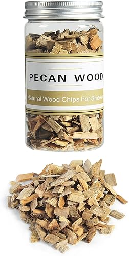 Miniatura 1 de Chips de madera para ahumar, paquete variado, 8 onzas de manzana, cereza, nuez, roble, nogal y haya, sabor natural, chips de madera para barbacoa,