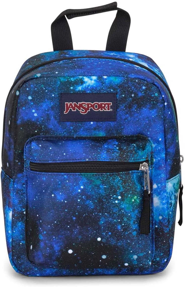 JanSport Big Break Insulated Lunch Bag - Small Soft-Sided Cooler Ideal for Class, Work, or Meal Prep, Cyberspace Galaxy