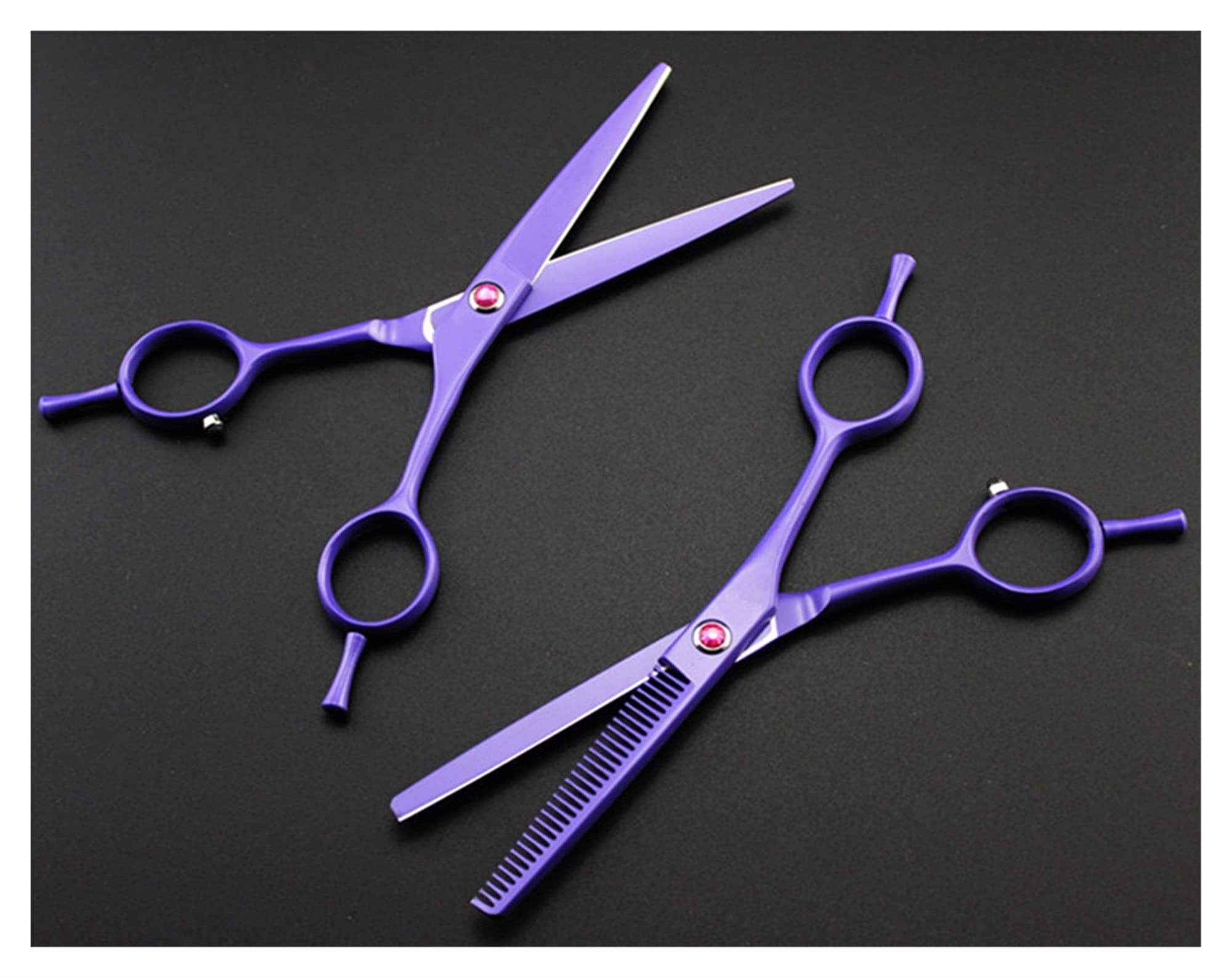 Forbici per Taglio Capelli 5.5'' Taglio Capelli a Due Code Taglio Capelli e Parrucchiere Parrucchiere Parrucchiere Kit Taglio Capelli, B, Rosa