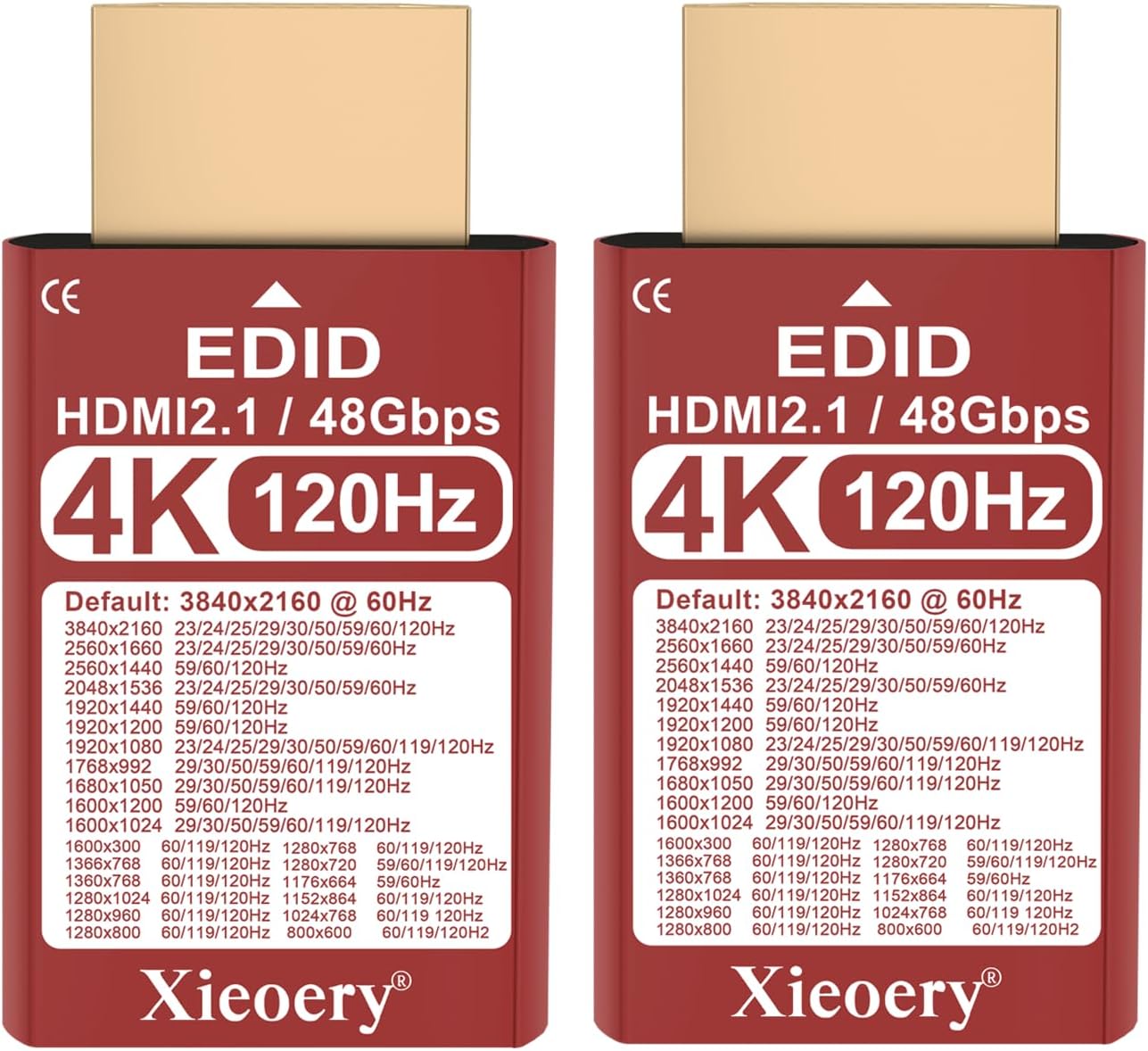 HDMI 2.1 4K 120Hz EDID Emulator, 48Gbps Headless HDMI Dummy Plug, Default 3840×2160@60Hz Virtual Display for GPU Servers, PS5, Remote Desktop & 4K-10pack