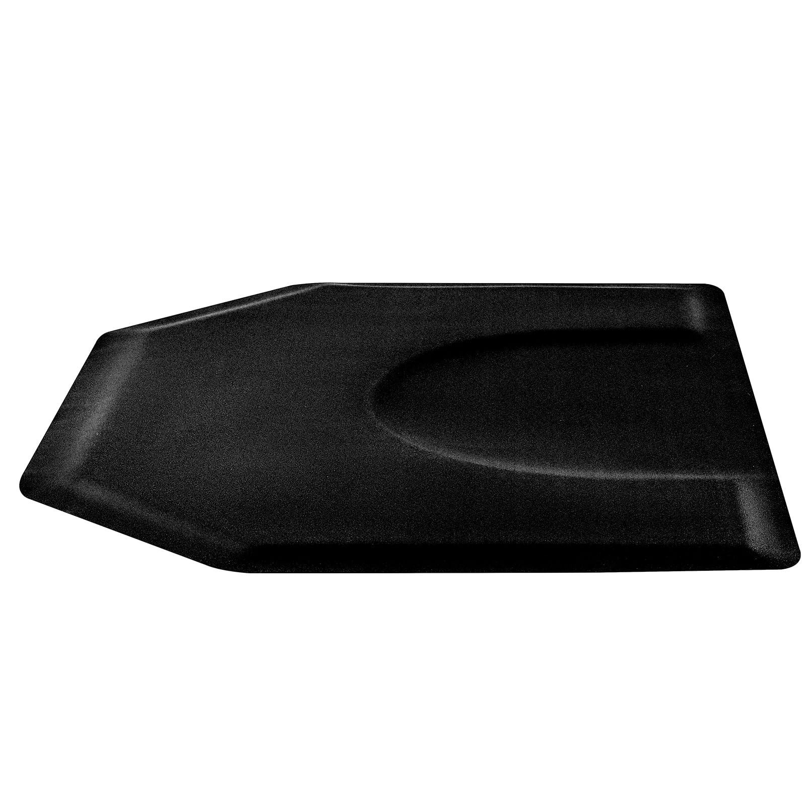 VEVOR Tapis de Chaise de Salon Coiffure, 1225x1505x13 mm, Tapis de Sol Salon Coiffeur Anti-Fatigue pour Base de Chaise Circulaire, Surface en PVC, Facile à Nettoyer, Bords Biseautés Anti-trébuchement