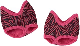 Danshuz Pink Zebra Print Neoprene Half Sole Dance Shoes (1 Pair) - Girls/Women