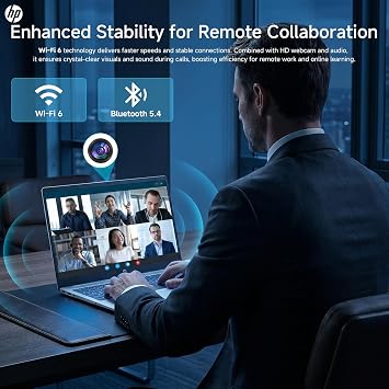HP 15.6 Touchscreen Business Laptop 2026, Intel 10-Core i7-1355U(Up to 5.0GHz), 16 GB DDR4 RAM, 512 GB SSD, FHD IPS Anti-Glare Display, Intel Iris Xe Graphics, Copilot AI, Wi-Fi 6, Windows 11 Pro