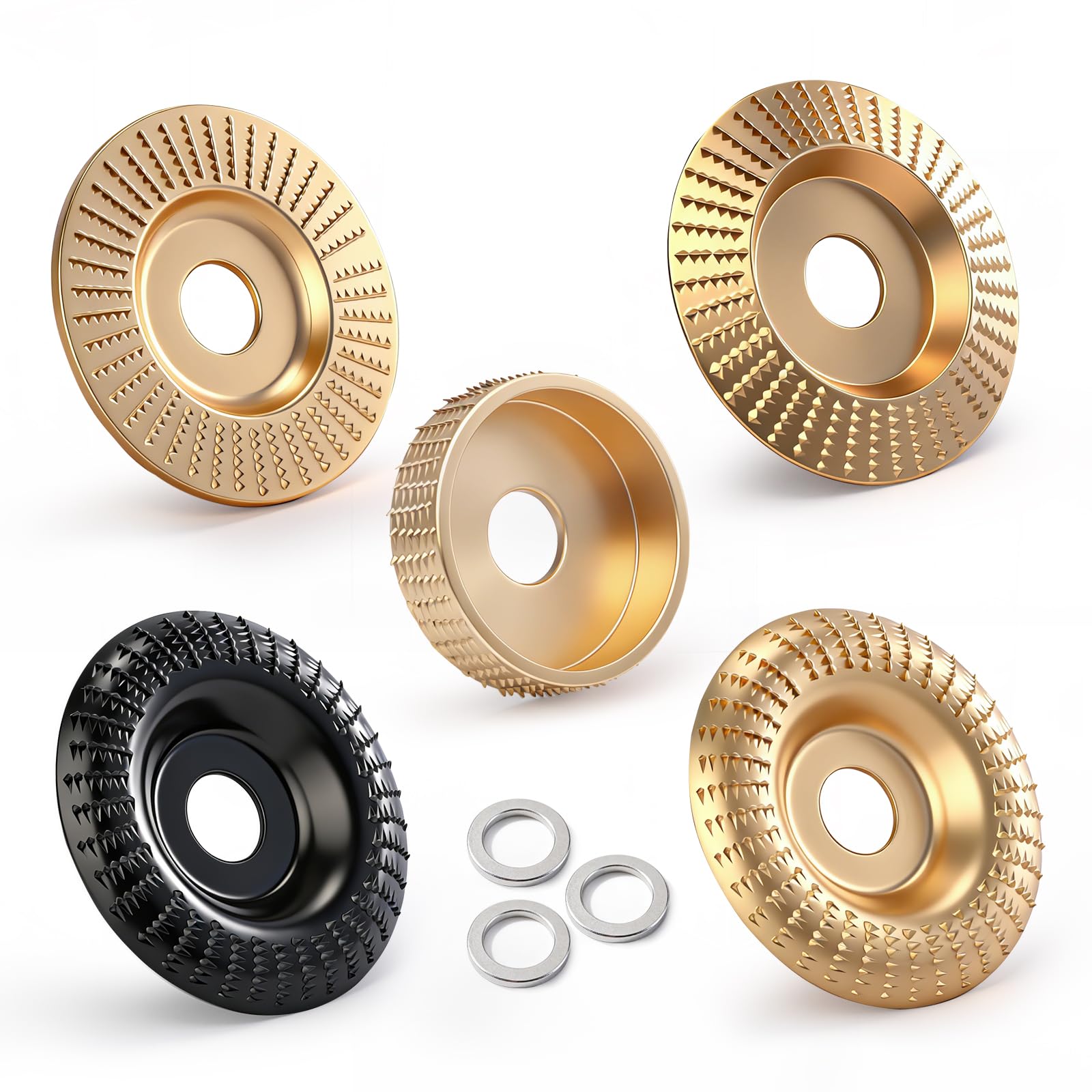 Wood Carving Disc Set - 14pcs for Angle Grinder -9