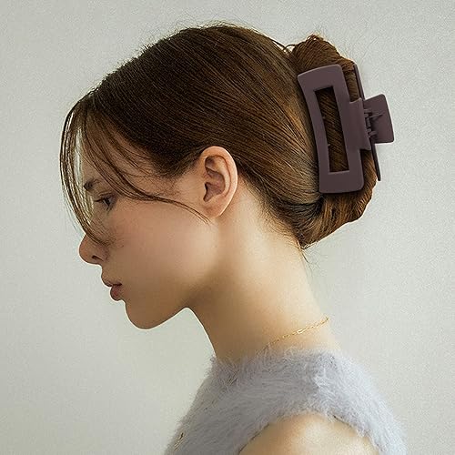 Miniatura 6 de 8 pinzas para el cabello antideslizantes en forma de hoja, pinzas para el cabello mate, pinzas multicolor para mujeres y niñas, clips de sujeción