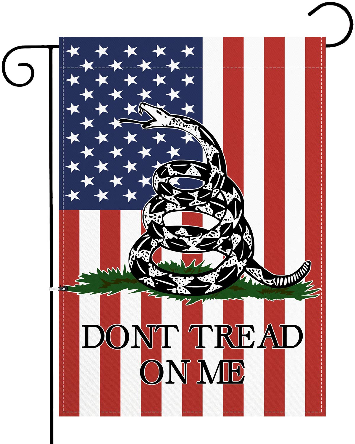 XIFAN Premium Dont Tread On Me American Garden Flag Gadsden USA Double Sided Small Yard Decoration 12.5 x 18 Inch