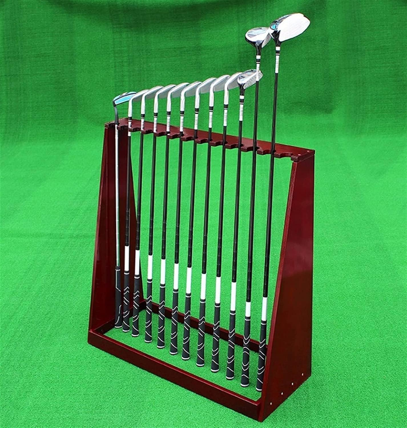 Wooden Golf Club Display Rack 13 Putting Rack, Golf Club Organizer, Golf Putter Rack Golf Club Rack, Outdoor Golf Club Storage Rack