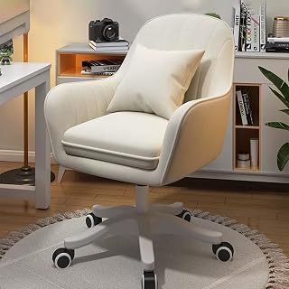 IKEA キャスター付き椅子 おすすめは? 人気&選び方ガイド 10 PQNLXLN Desk Chair, Velour, Cute, Stylish, Fluffy, Dresser Chair, Backrest, Makeup Chair, With Casters, 360° Free-Rotating Desk Chair, With Elevating Function, Work At Home
