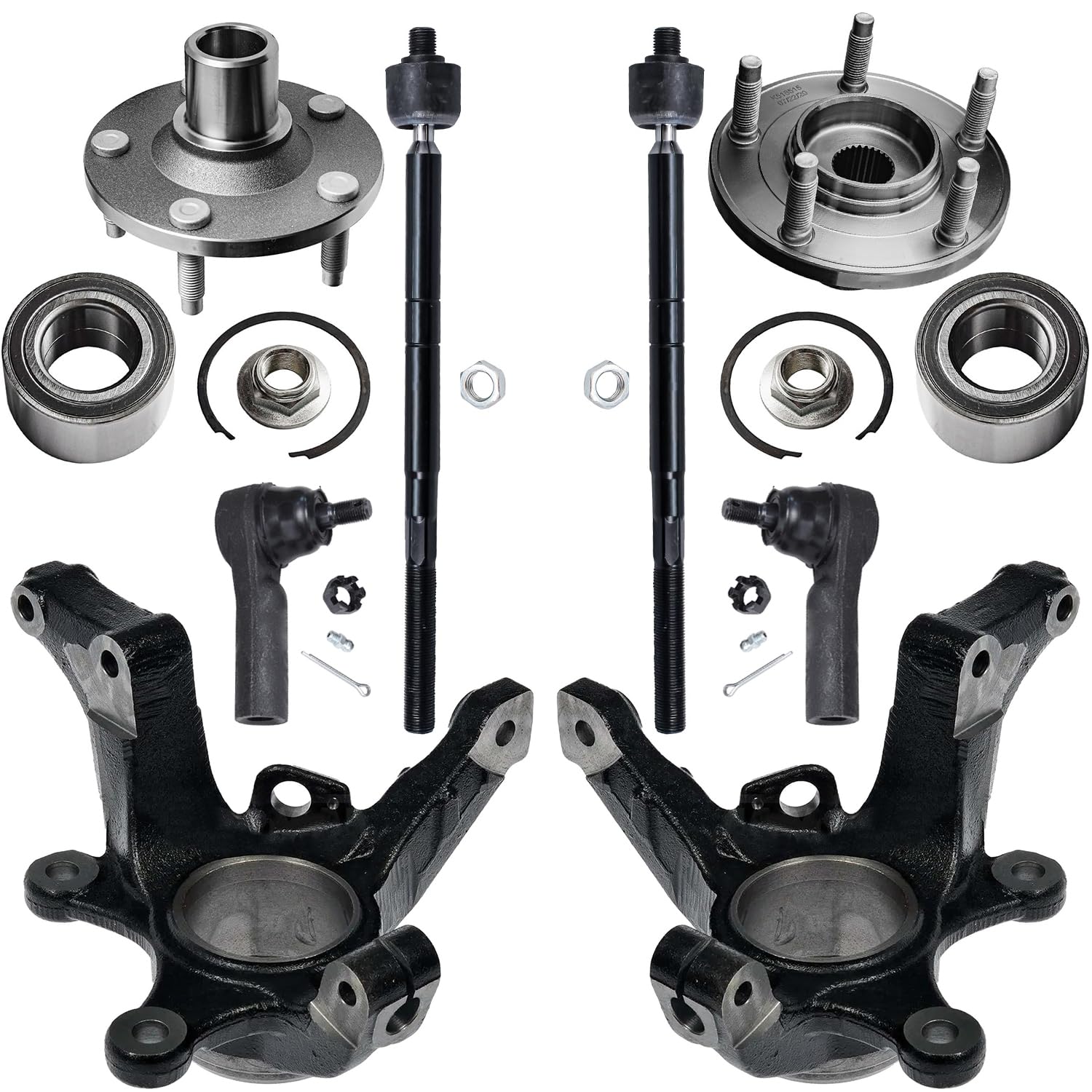 Detroit Axle - 8pc Front Loaded Knuckles Kit for 2005-2007 Ford Escape