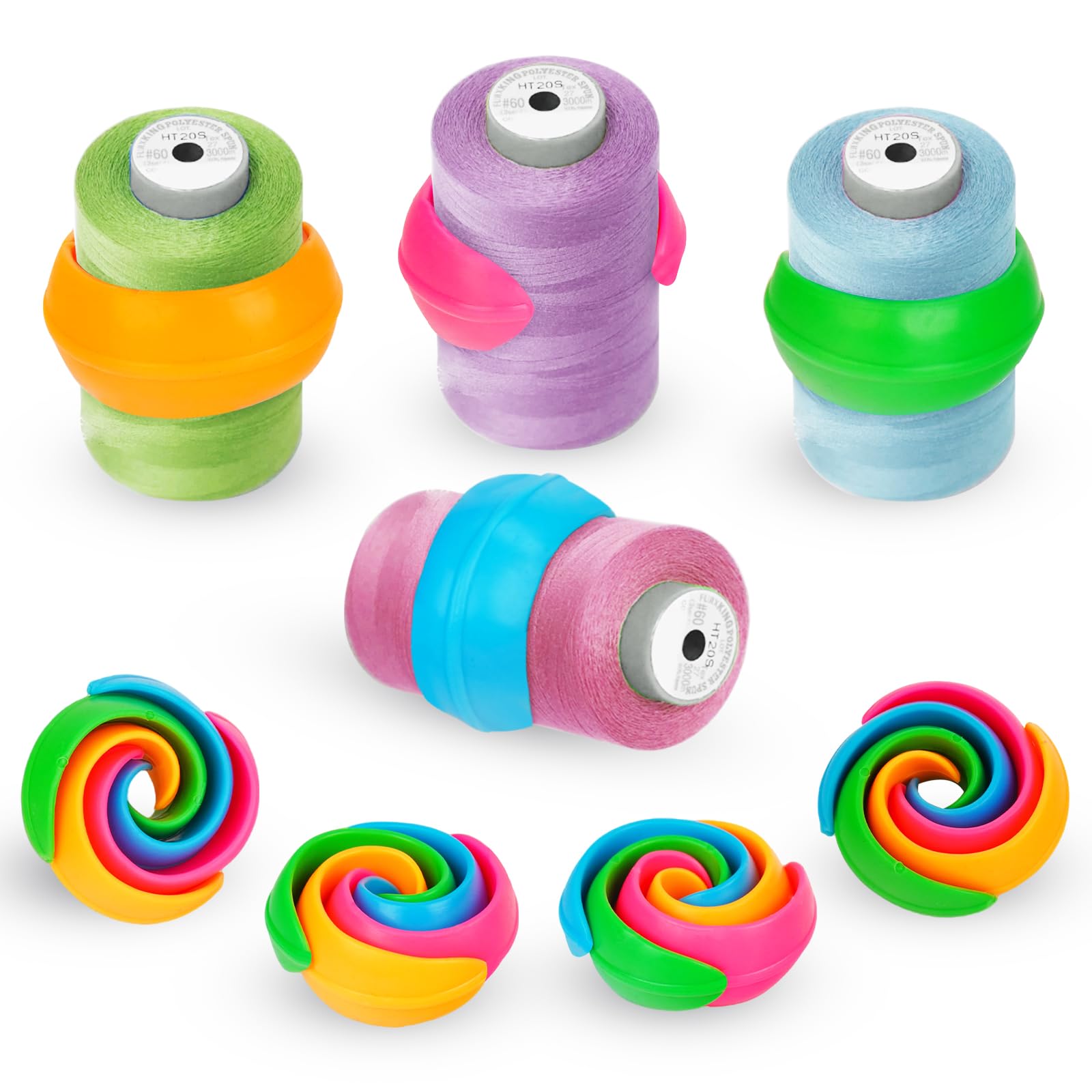 20pcs efficient Bobbin Organizer, Spool Huggers, Perfect for Sewing Thread for Sewing, Ideal for Sewing Needles, Clips for Fabric and Quilting and Floss, a Must-Have for Sewing Handicraft Enthusiasts