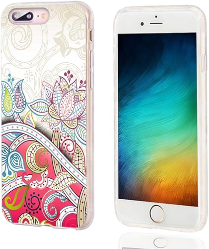 Miniatura 4 de AKORAVO - Funda para iPhone 8 Plus, iPhone 7 Plus para mujeres, hombres y niñas, a prueba de golpes, antiarañazos, delgada, suave, TPU transparente,