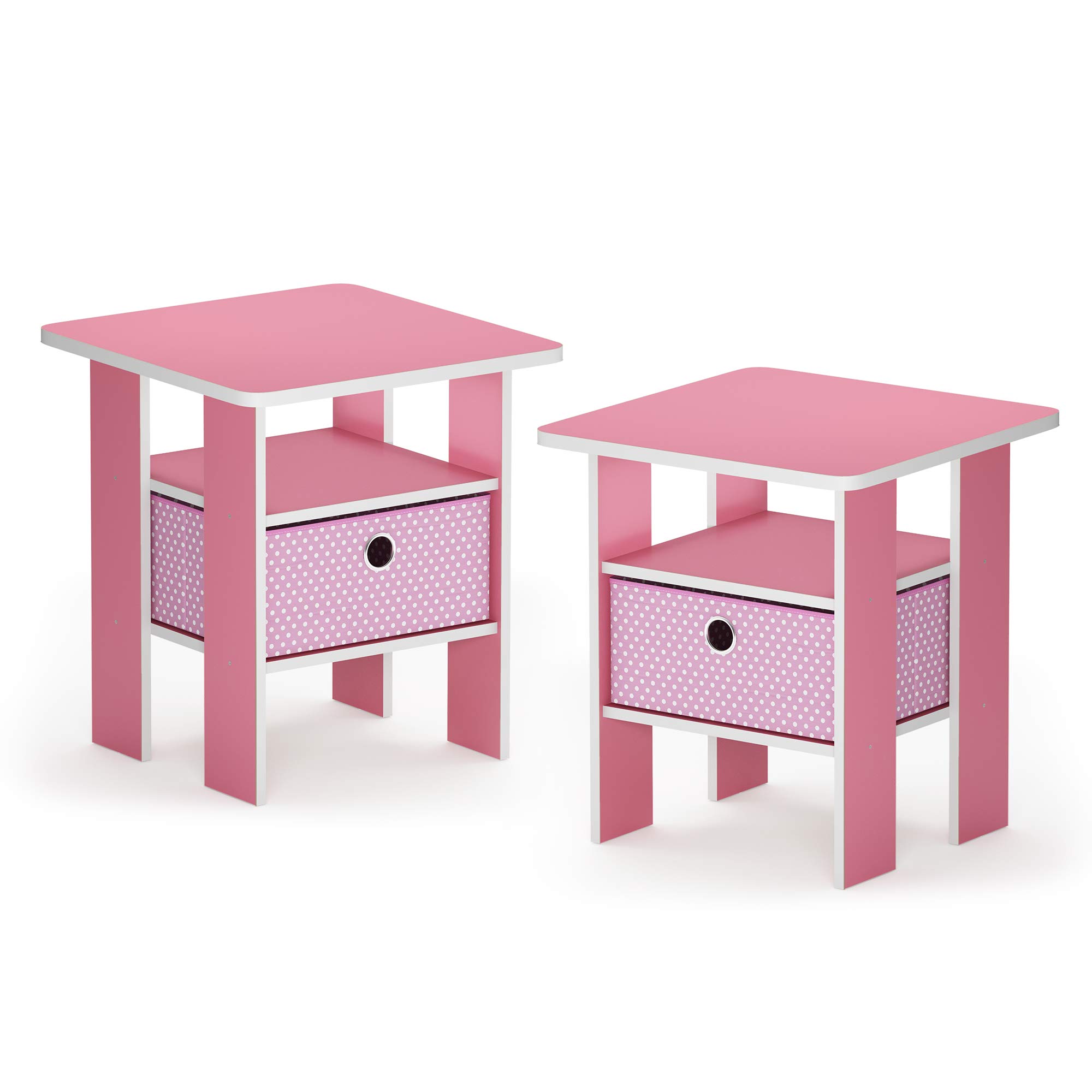 light pink side table