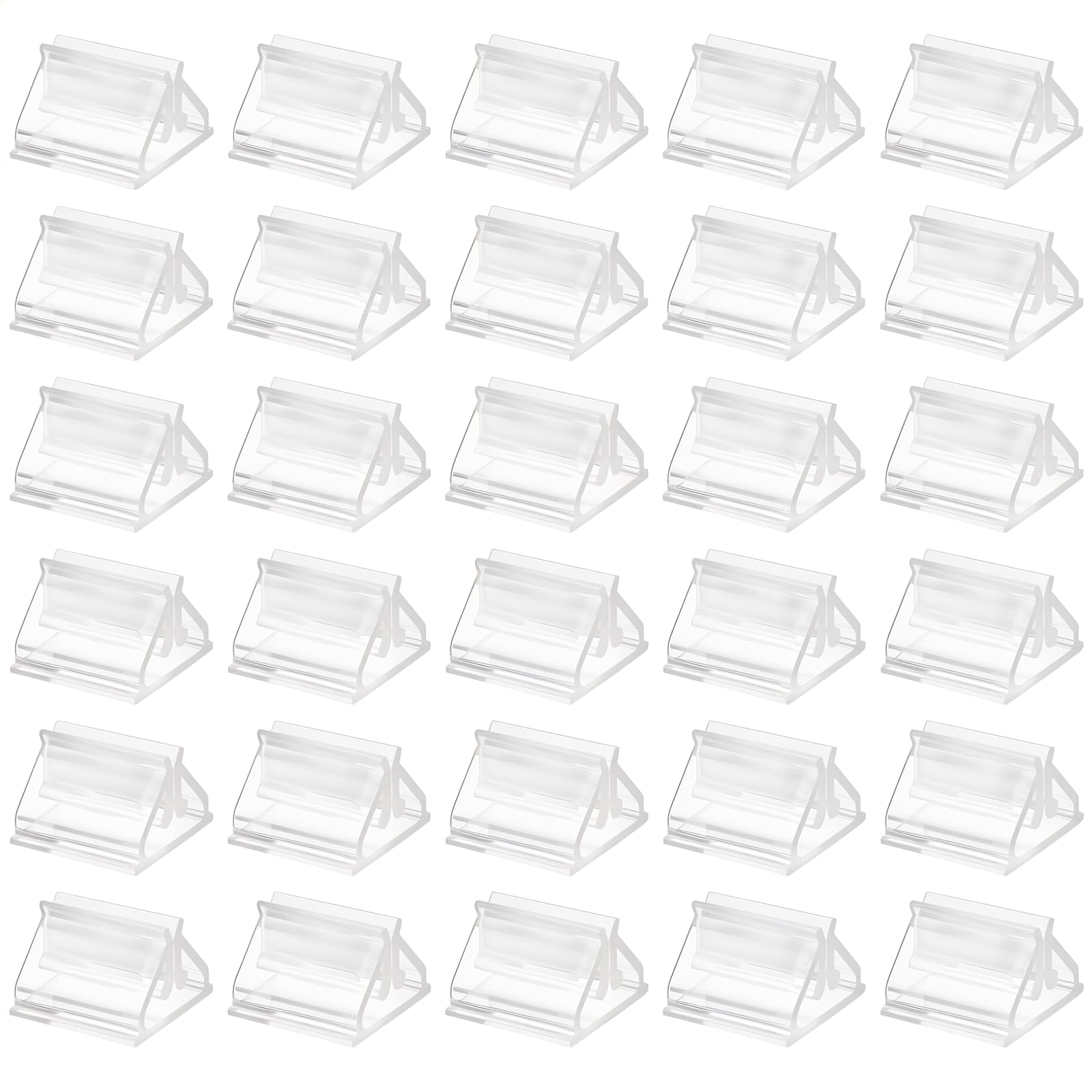 EupHHonycs 30 PCS Clear Game Card Stands Plastic Game Piece Stands Plastic Card Holder Playing Card Holders Games Board Markers DIY Game Card Stands for Board Game Party(Transparent)