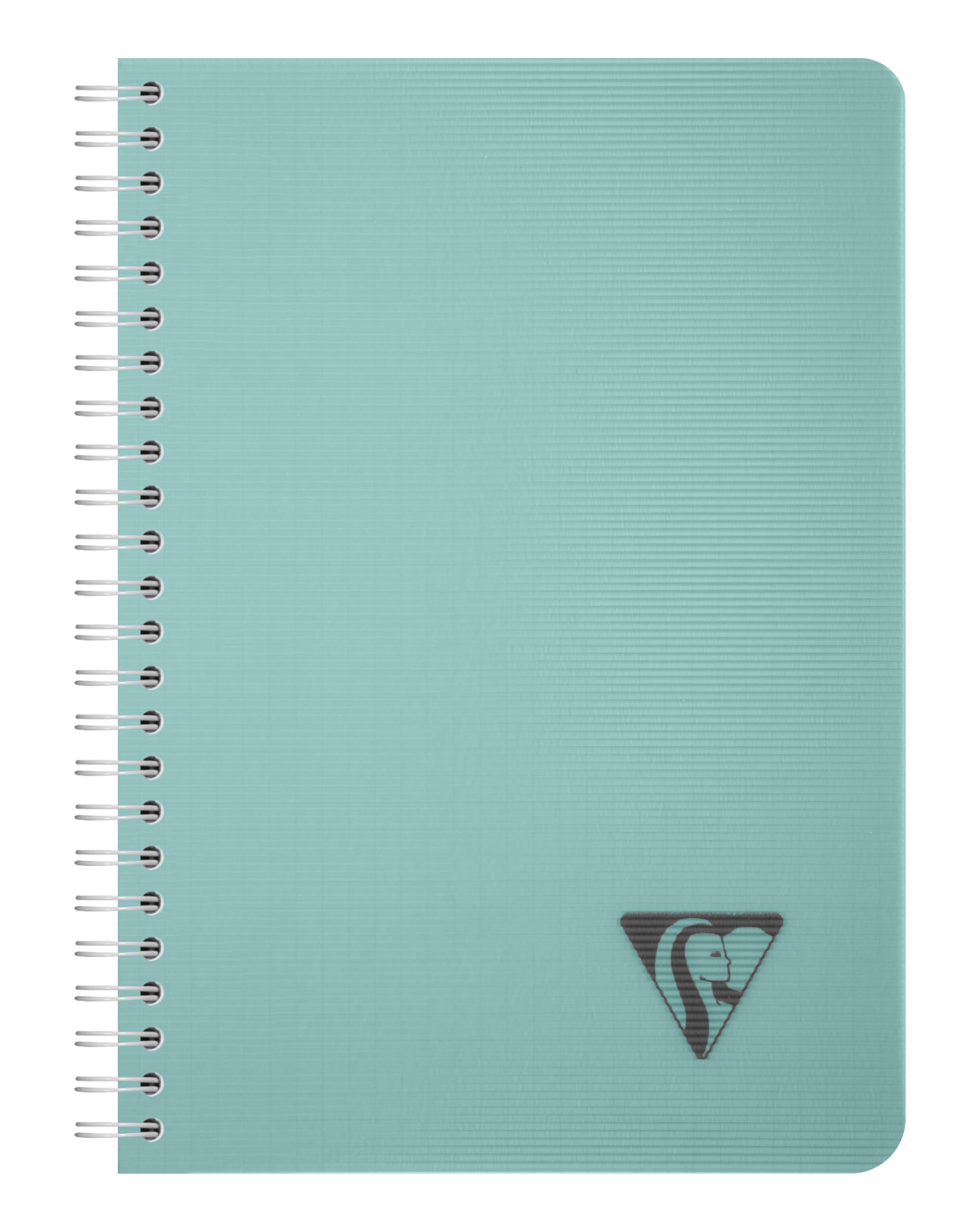 Clairefontaine 327500C LiniColour ESSENCE Spiral Notebook - A5 14,8x21cm - 180 Small Squares Pages - White Paper 90 g - Transparent Polypro Cover - Blue Lagoon