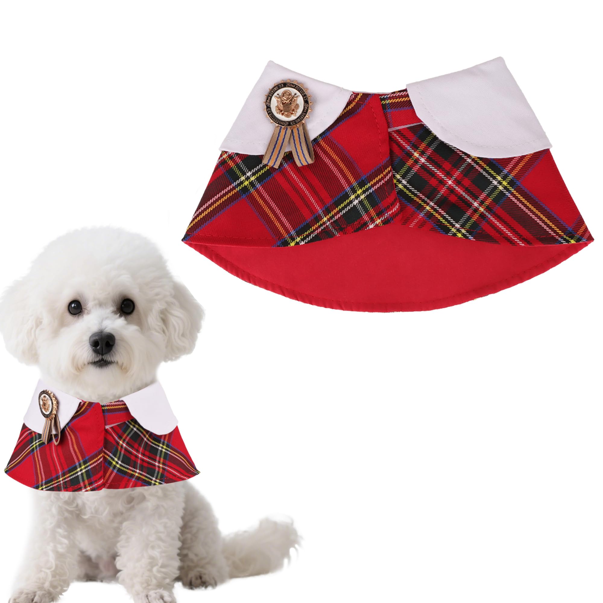 Costume de Noël pour chien cape rouge vêtement animaux petite taille XS