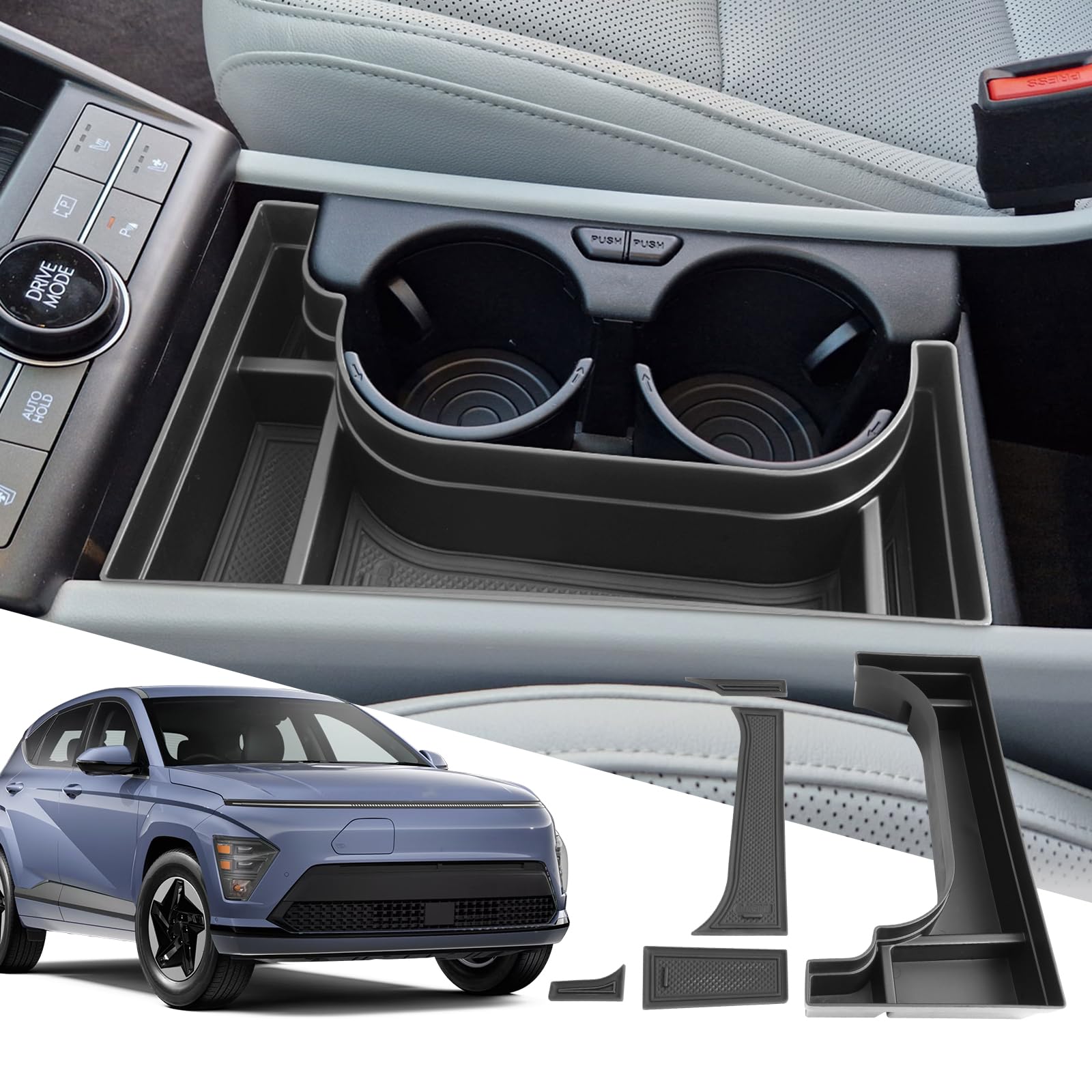 Snapklik.com : For 2024 2025 2026 Hyundai Kona EV Center Console ...
