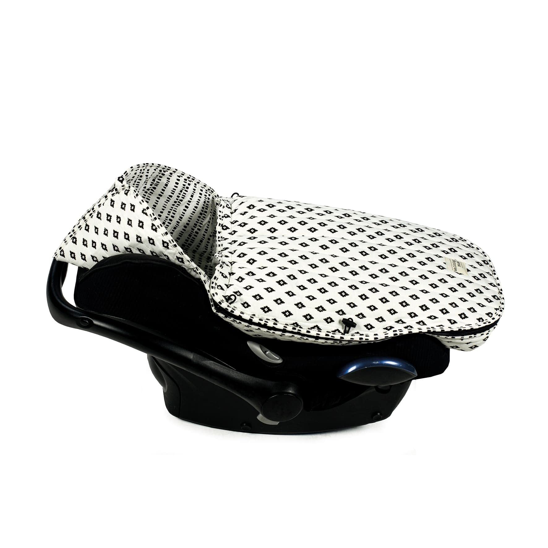 Walking Mum Boho Chic 2-in-1 Cuckoo Sack, Black White - Image 3