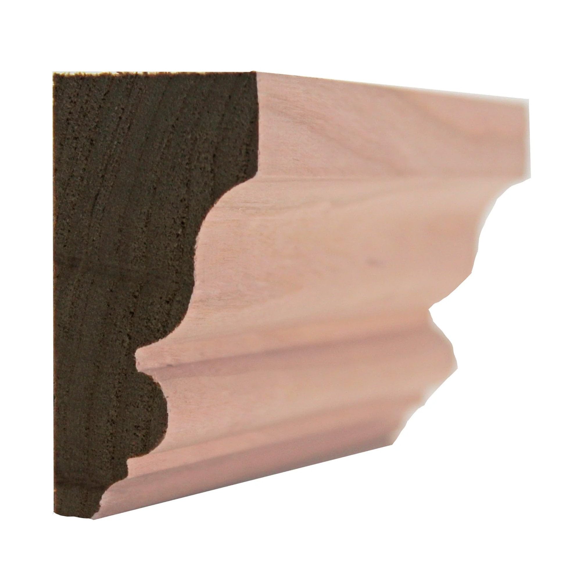 EWSC12 Solid Crown 2-1/4" High x 1-1/8" Deep Moulding. Unfinished, Cherry, 94"