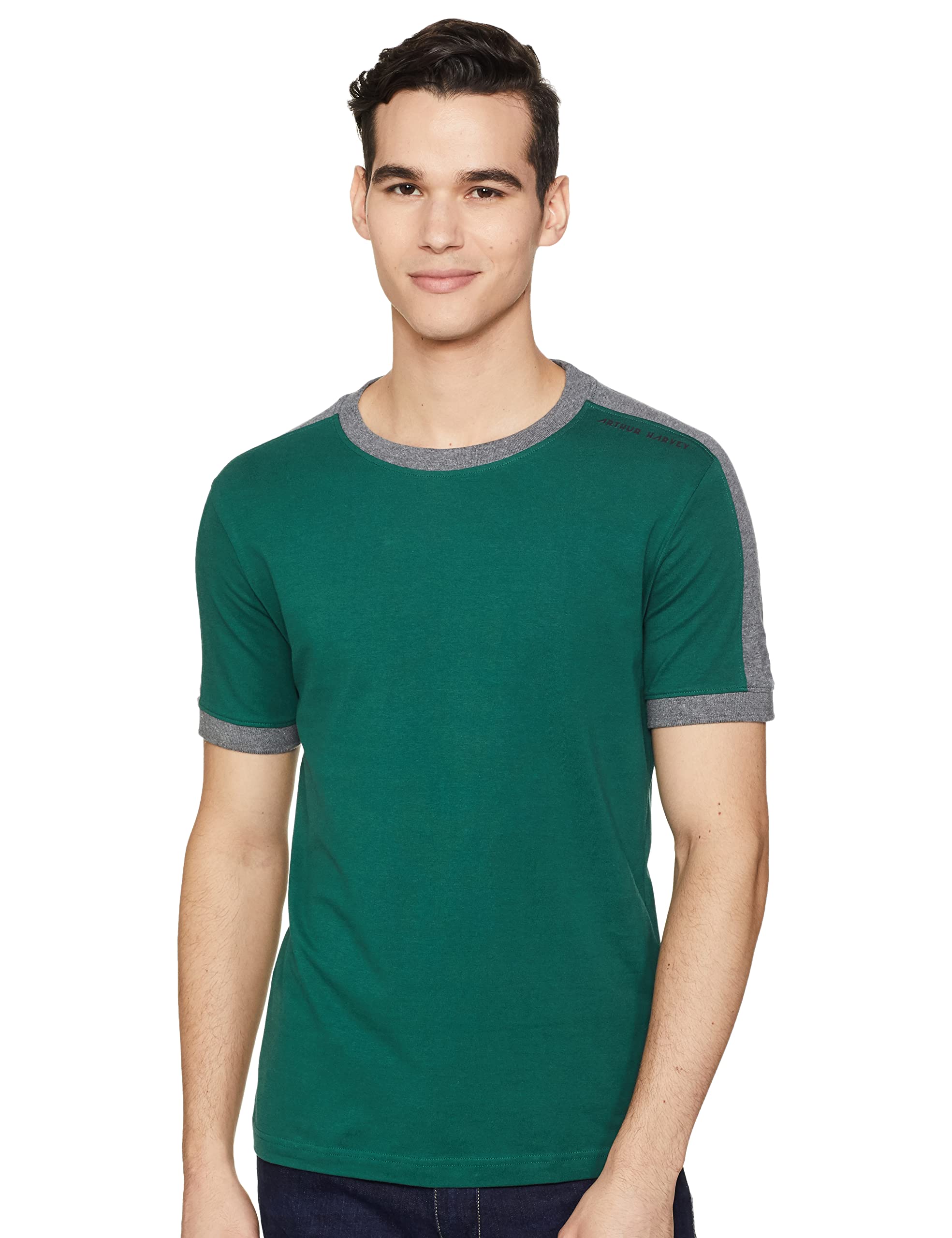 Amazon Brand - Arthur Harvey Men's Regular Fit T-Shirt