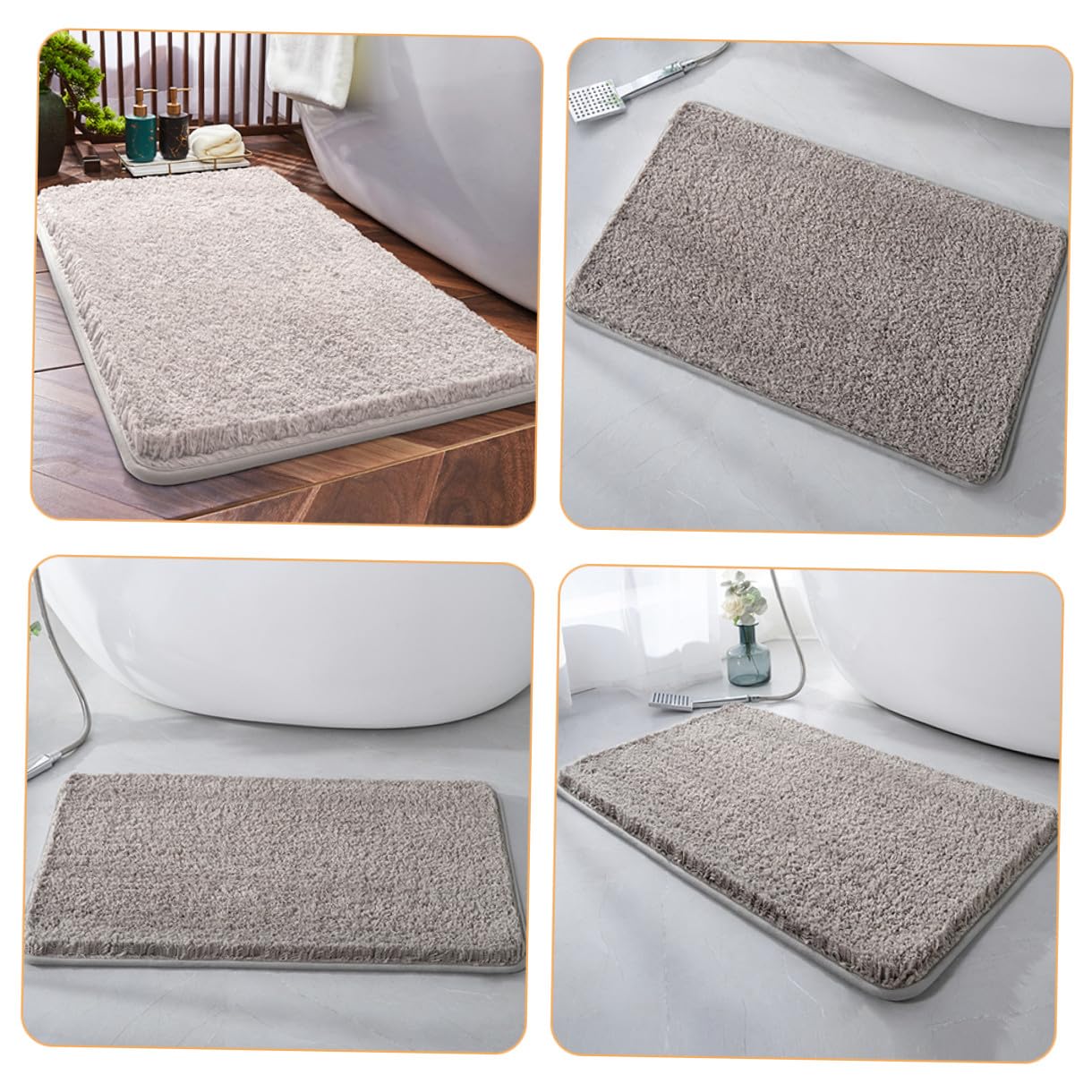 Artibetter Tappetino da Bagno in Microfibra Tappeto Assorbente Antiscivolo Tappetino per Casa Tappeto da Bagno Riutilizzabile