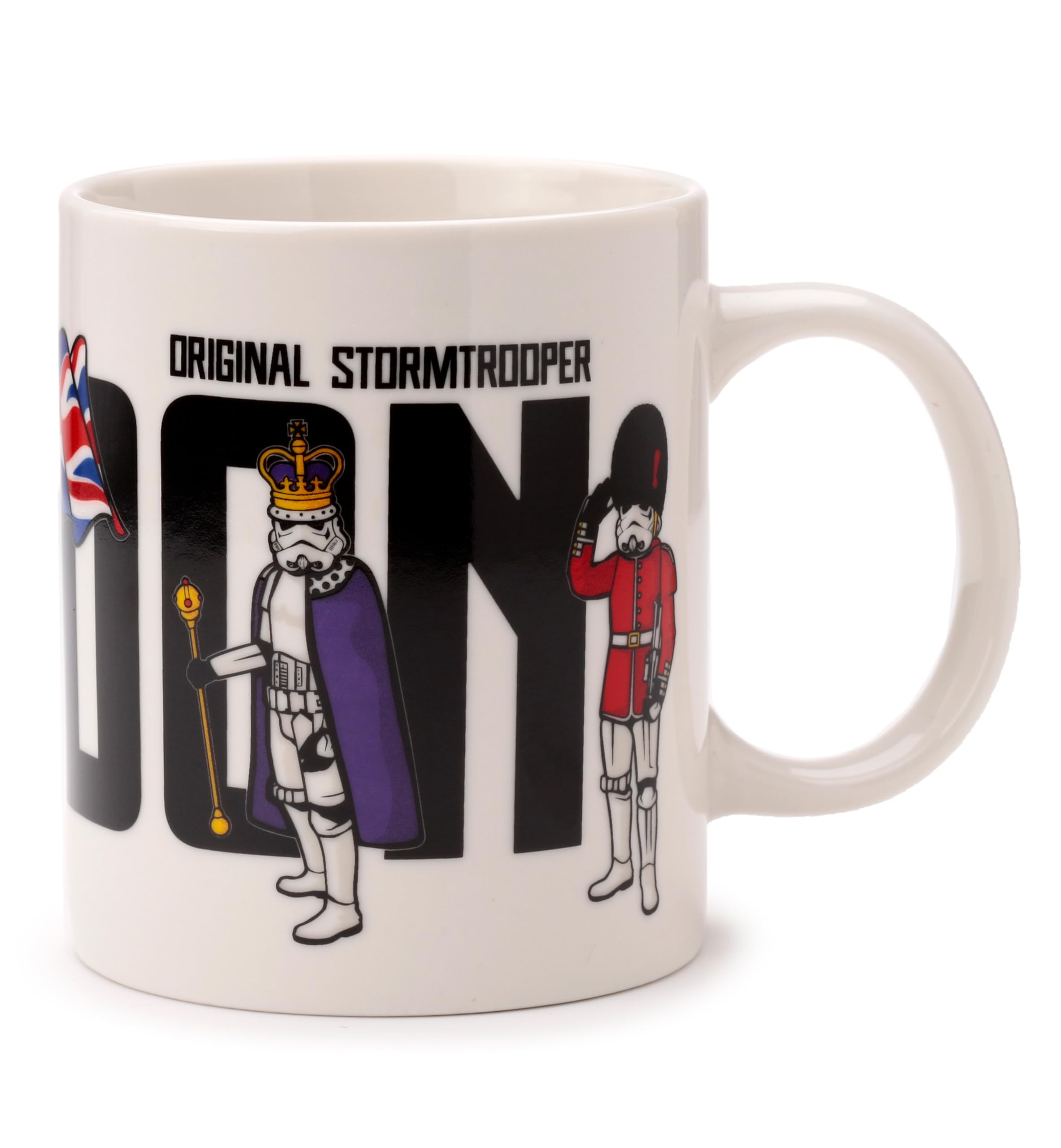 Puckator The Original Stormtrooper London Porcelain Tea Coffee Mug, Funny Home Accessories, Cute Gifts for Girlfriend