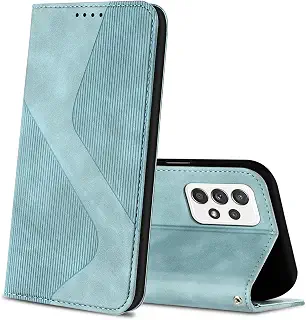 Mo-Somnus Samsung Galaxy A52 5G SC-53B ケース サムスンギャラクシーA52 5G ケース 手帳型 スマホケース 手帳型 スマホカバー 携帯カバー 手帳型 汗や指紋防止 財布型 カバーカード収納ケース 内蔵マグネット 耐衝撃 スタンド機能 おしゃれ 全面保護 手帳型ケース【Galaxy A52 5G SC-53B SOG05 対応】(緑)