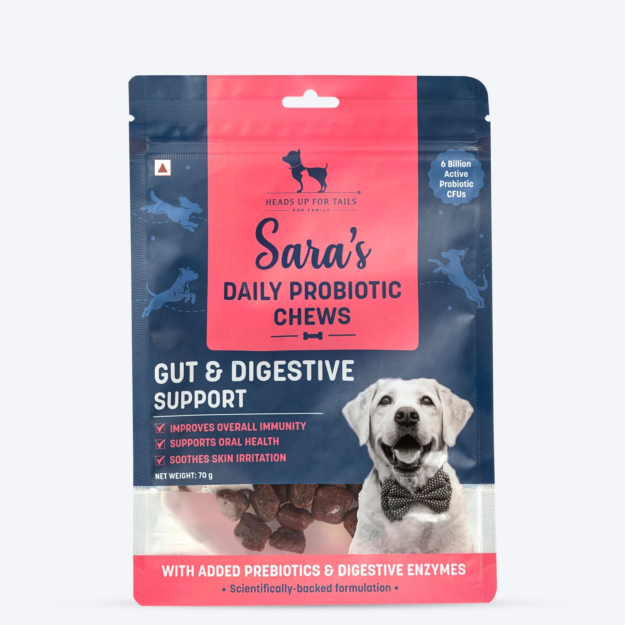 Buy Sara's Daily Probiotic Chews for Dogs – 70g | Gut & Digestive