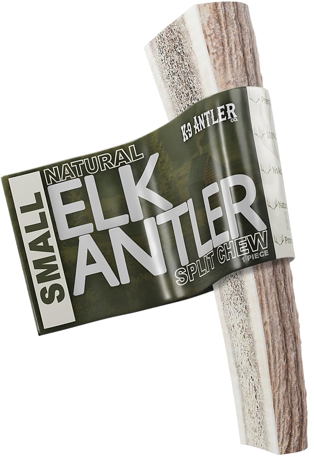 Elk Antlers for Dogs - Small Split Natural Chew (Ideal for 5-15 lb Dogs)