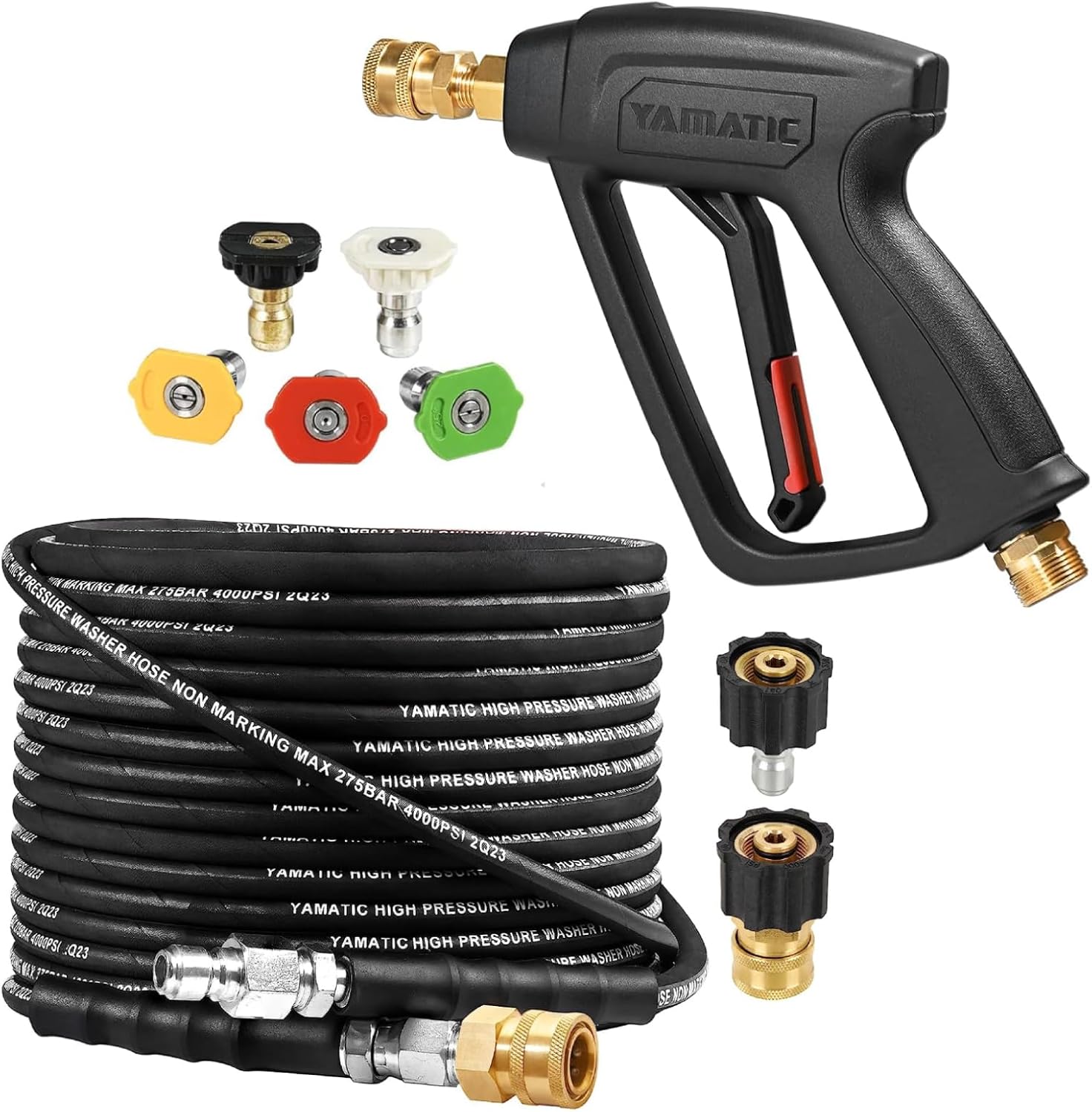 YAMATIC Pressure Washer Gun and Hose Kit, Pressure Washer