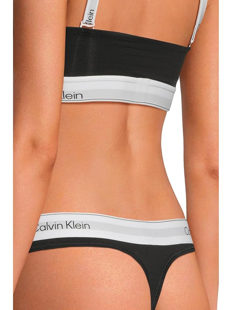 Black Calvin Klein Icon Cotton Modal Thong
