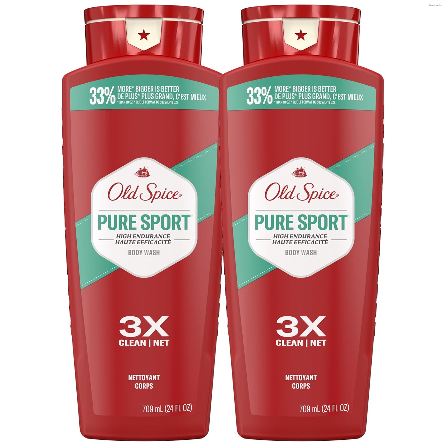 Old Spice Refreshing Body Wash for Men, High Endurance, 3X Defense, 24/7 Shower Fresh with Long Lasting Scent, Pure Sport Scent, 24 oz (Pack of 2)