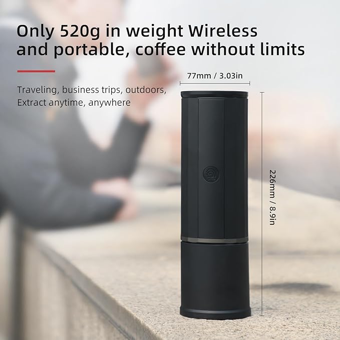 Cafetera Portátil 15 Bar Automática para Espresso con USB-C miniatura 2