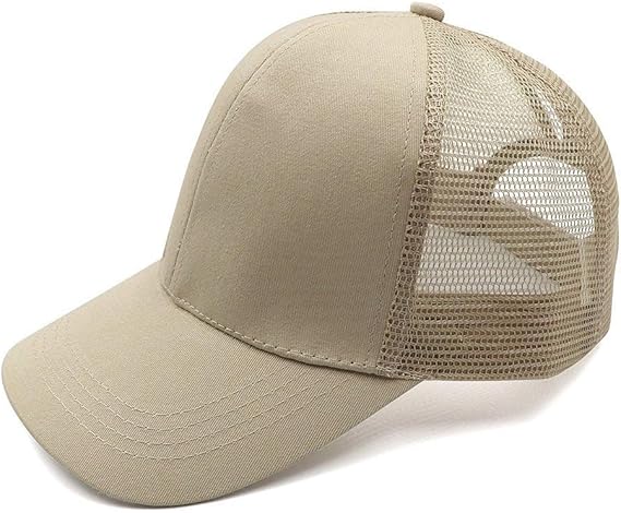 Baseball Cap Mit Zopfloch - Herzstickerei & Atmungsaktiv Für Damen