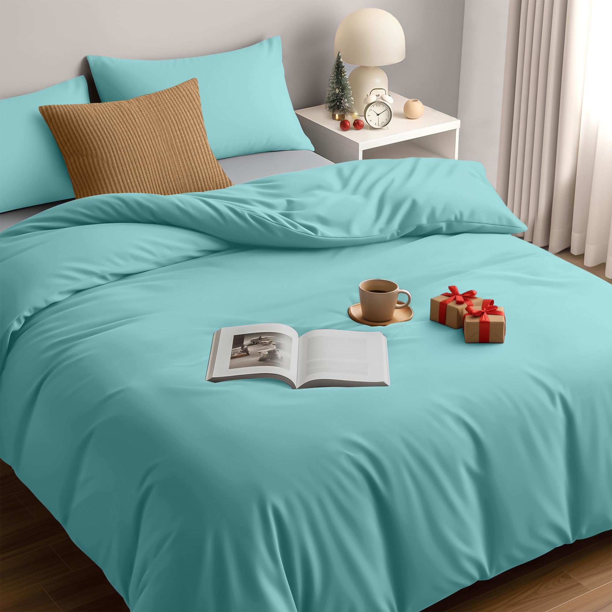 Utopia Bedding Funda Nordica Cama 180 - Microfibra Juego de Funda Nordica 240x260 cm y 2 Fundas de Almohada 65x65 cm (Blanco) — view 21