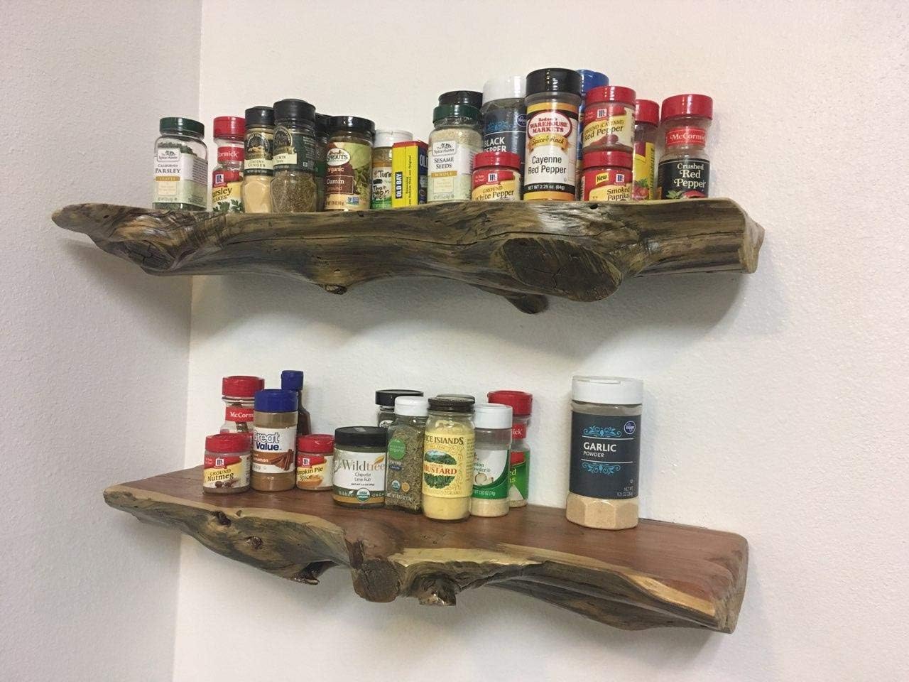 6.25" Solid Steel Floating Shelf Brackets, 2 Pack Heavy Duty Hidden Brackets Blind Shelf Supports with Hardware for Floating Wood Shelves Screws and Wall Plugs Included