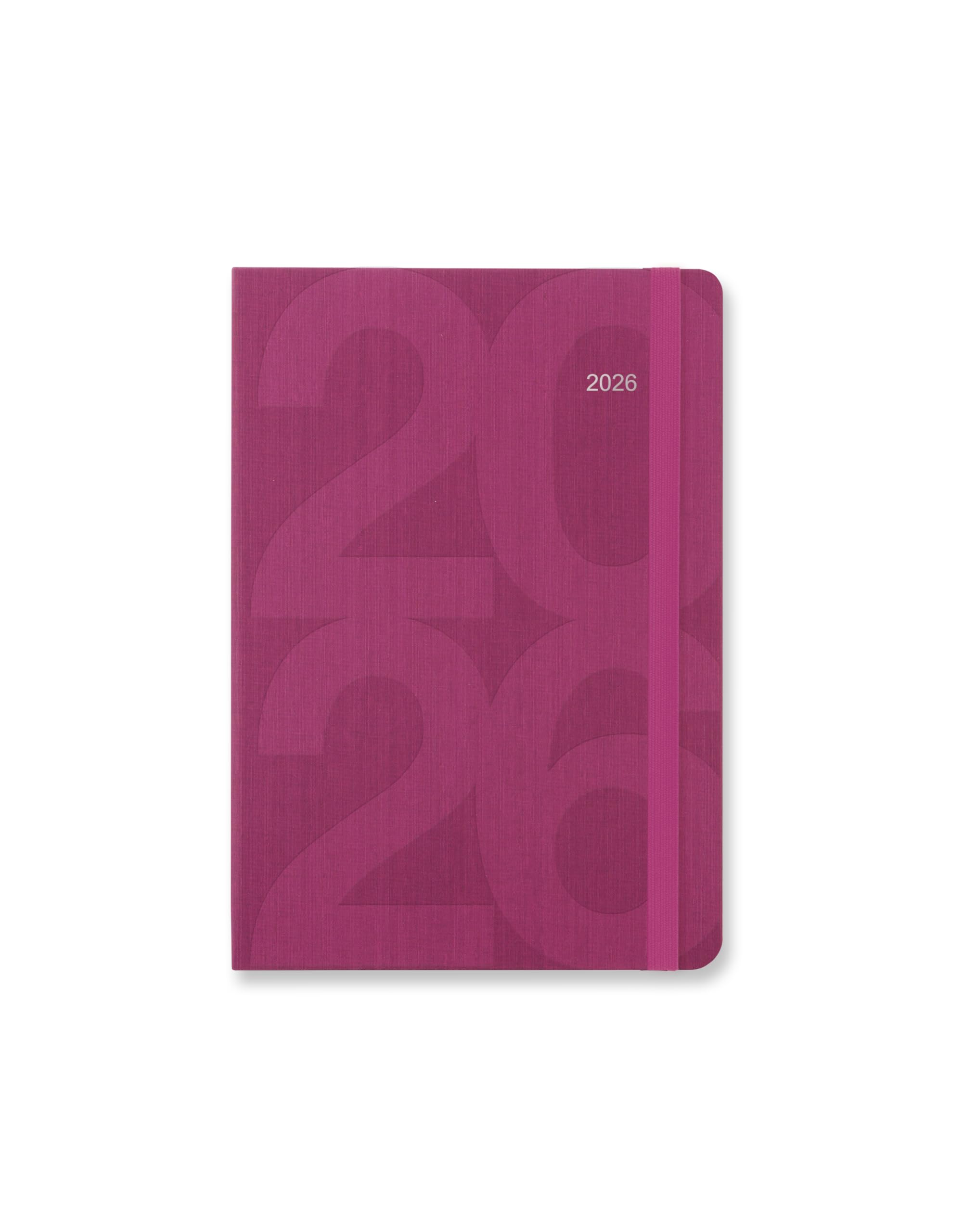 Letts of London Block A6 week to view 2026 diary - Pink 26-081667