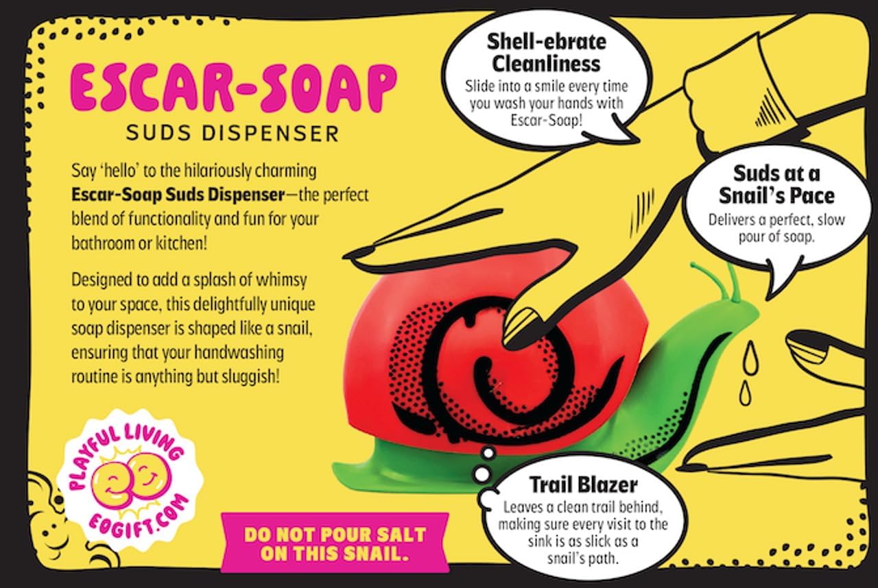Escar-Soap – Snail Soap Dispenser | Refillable Sink Buddy for Dish or Hand Soap image 4