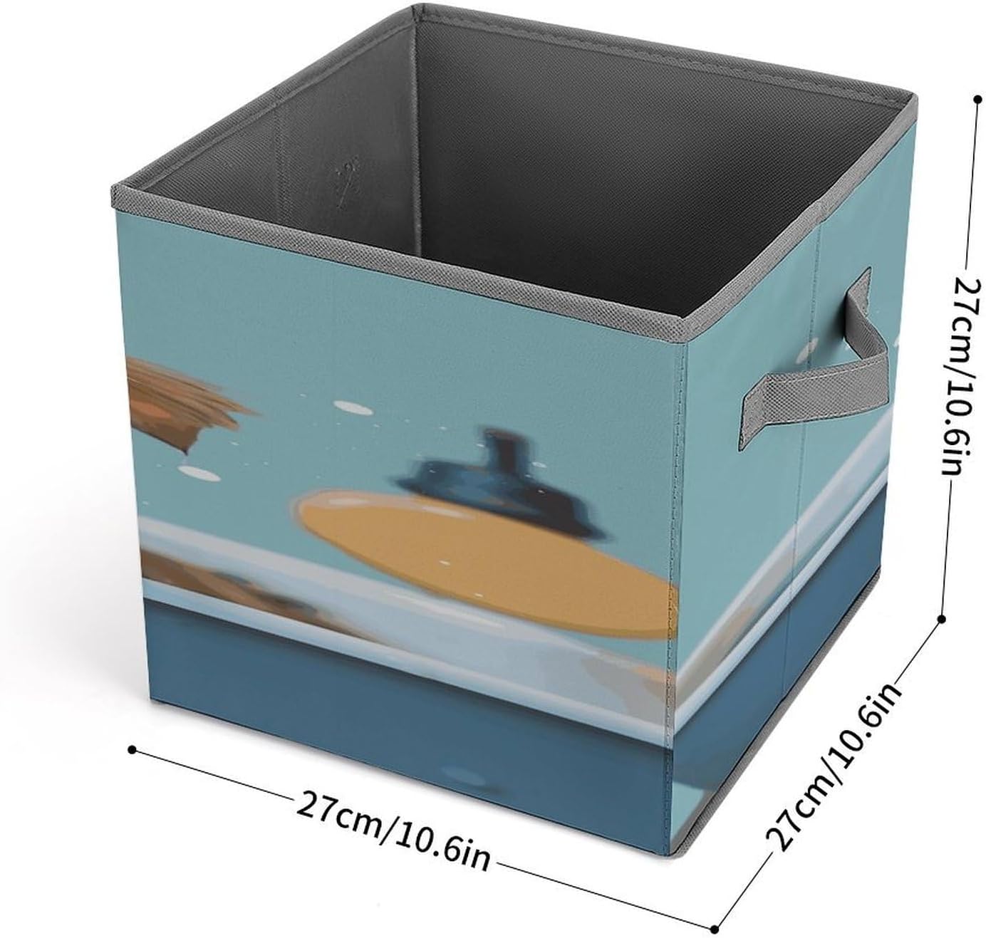 Funny Dog in Bathtub Storage Bins Storage Baskets image 2
