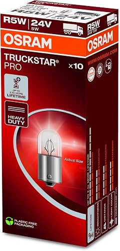OSRAM TRUCKSTAR PRO R5W, lámpara de señal halógena, 5627TSP, lámpara para camión