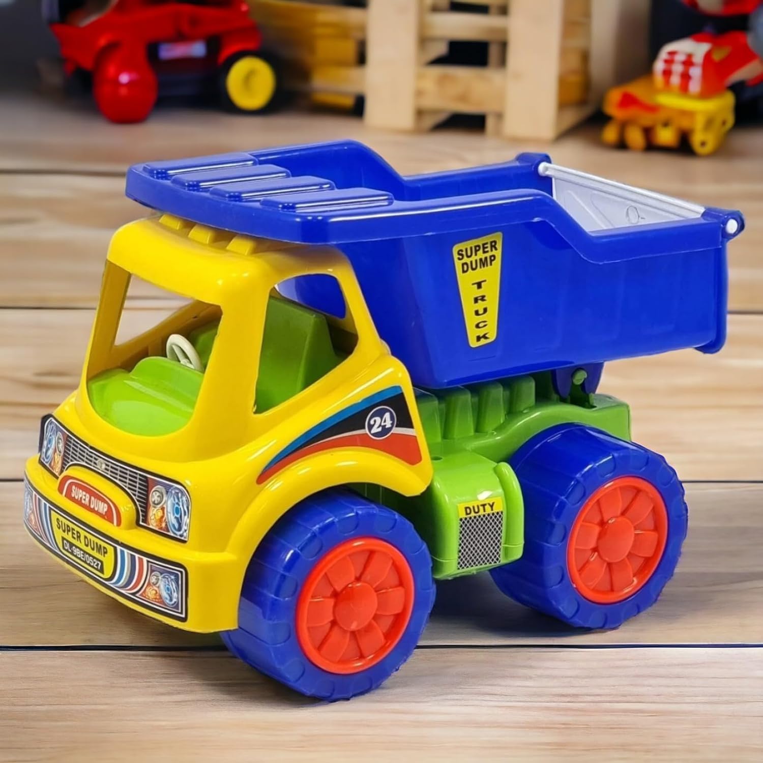 Kiddie castle Friction Powered Super Dumper Truck with Openable Dump for Toddlers/Kids | Truck Toys for Boys | Friction Toys for Kids (B0D83Y366T) Amazon Price History, Amazon Price Tracker