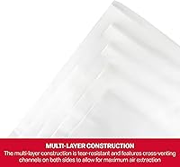 Vista 5 de Bolsas selladoras de vacío manuales VS-10HB, pequeñas, transparentes, paquete de 24 unidades, De Nesco, Transparente