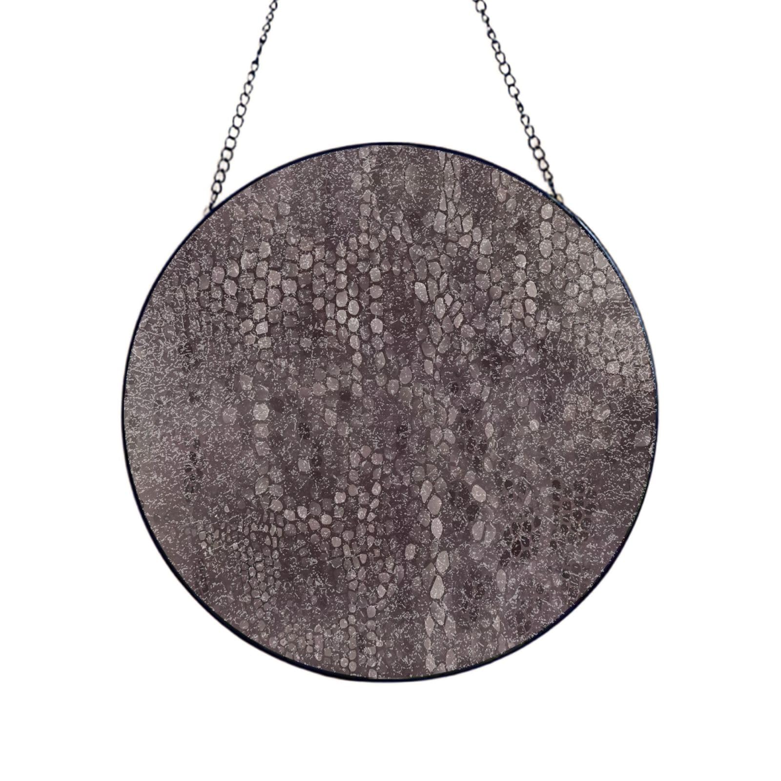 Phayah Classic Snake Skin Print Glass Window Hanging Sun Catchers Suncatcher Decor For Birthday For Home Garden Porch 12in（30cm）