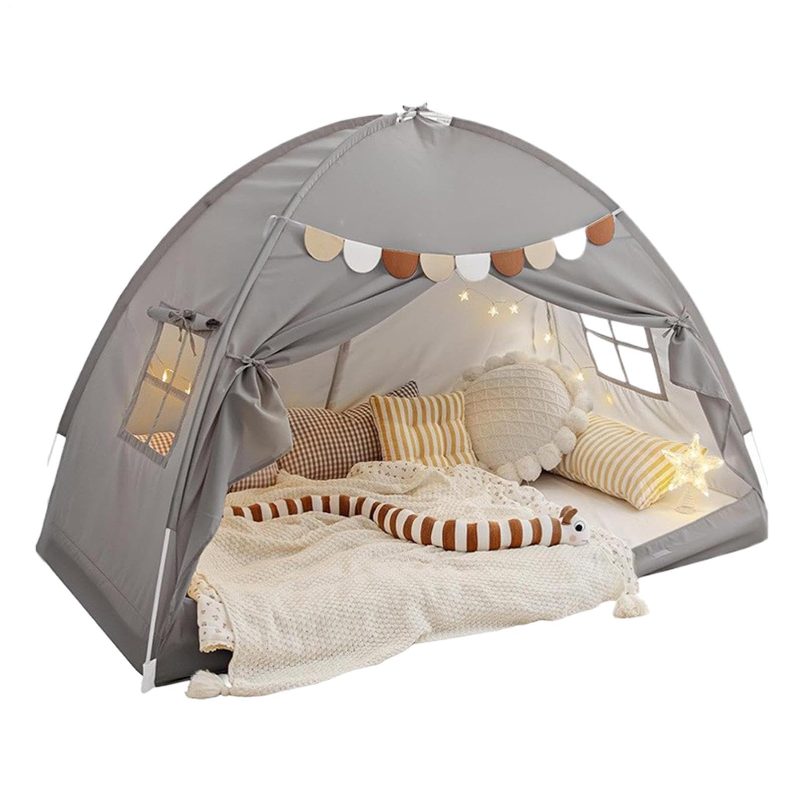 Tenda Bambini Con Baldacchino Spazio Privato Traspirante e Oscurante