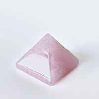 Vista 7 de Crystal Pyramid of Natural Rose Quartz Chakra Healing Stone, 1.5 inch