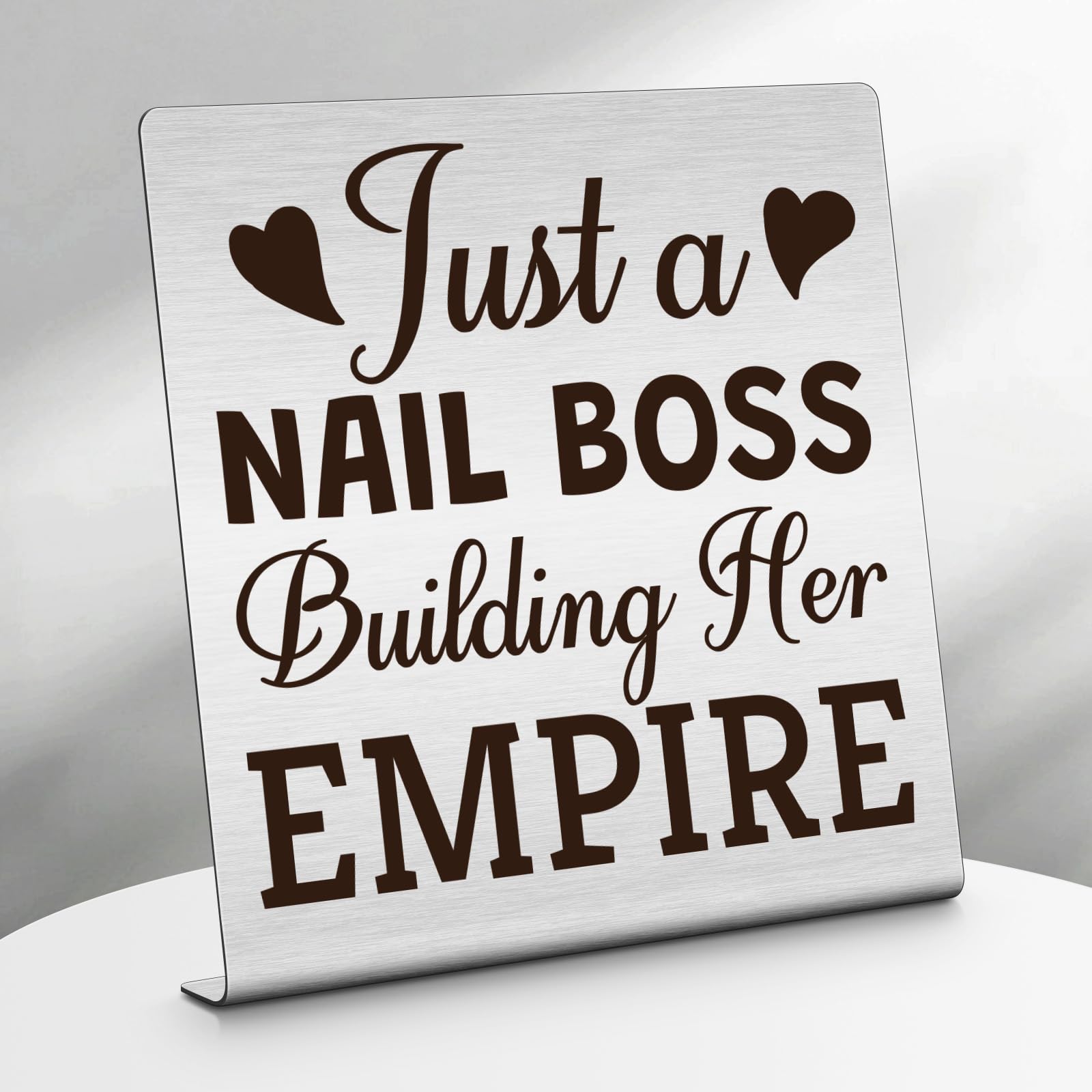 Nail Tech Gifts Desk Decorations Sign Nail Technician Gift Plaque Sign Beautician Gifts Manicurist Graduation Gift Thank You Present for Manicurist Home Office Desk Decor Christmas Birthday Present