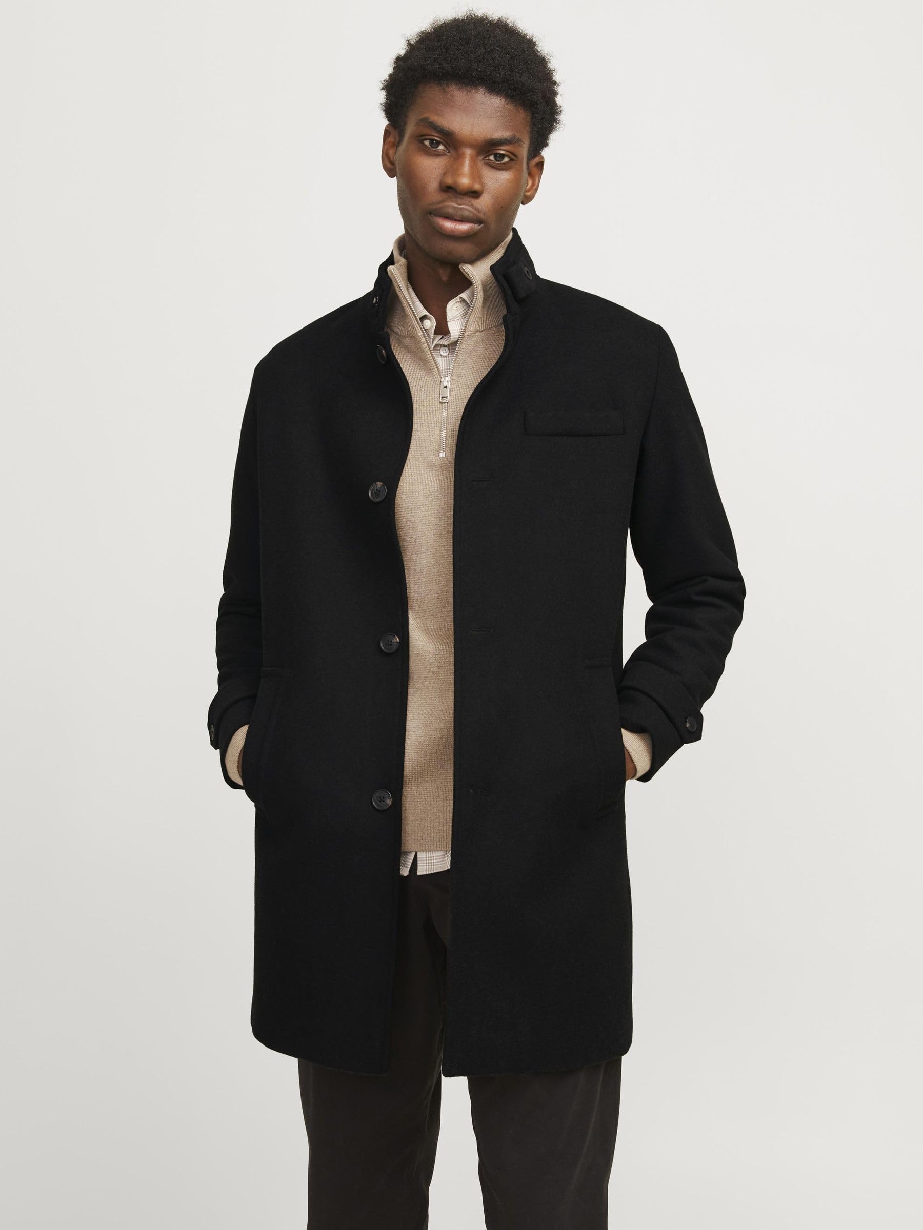 JACK & JONES Jjemelton Wool Coat Sn Abrigo de lana Hombre