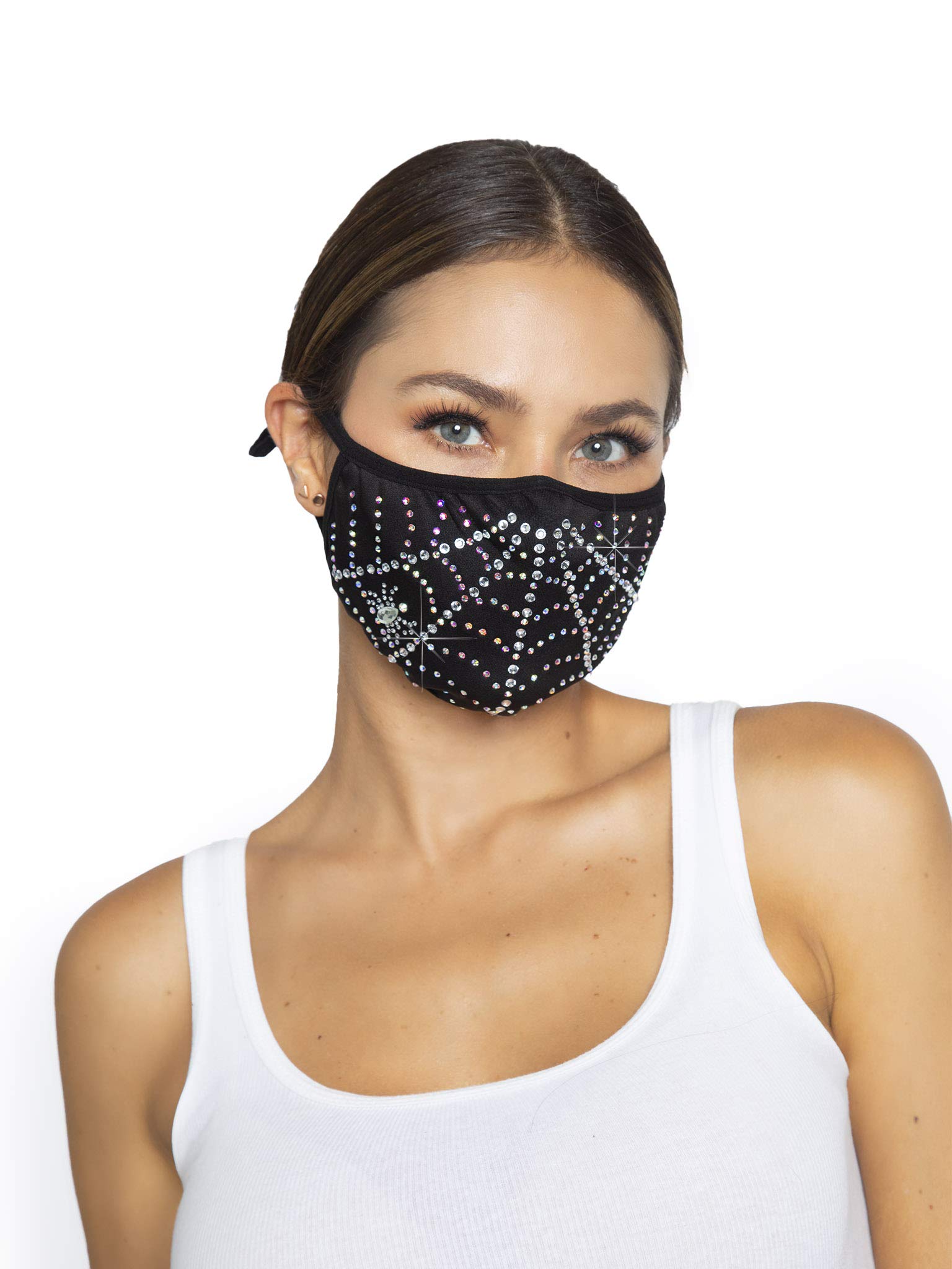 Leg Avenue Women's Rhinestone Fashionable Face Mask